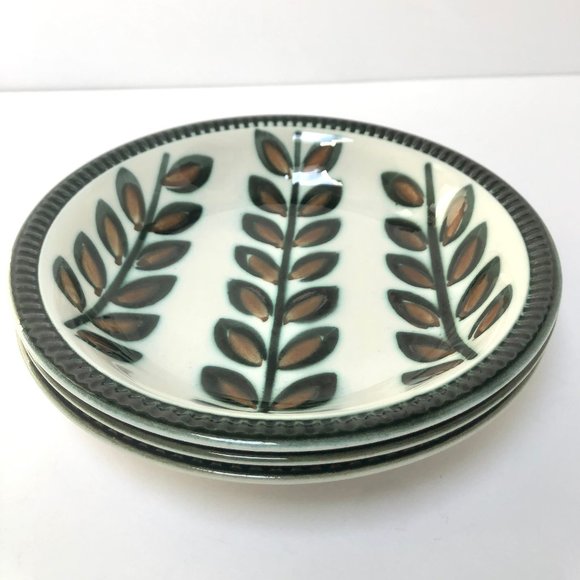 Vintage 60s MCM Boch Belgium Rambouillet Ceramic Handpainted Soup Salad Bowl Set - Picture 2 of 9